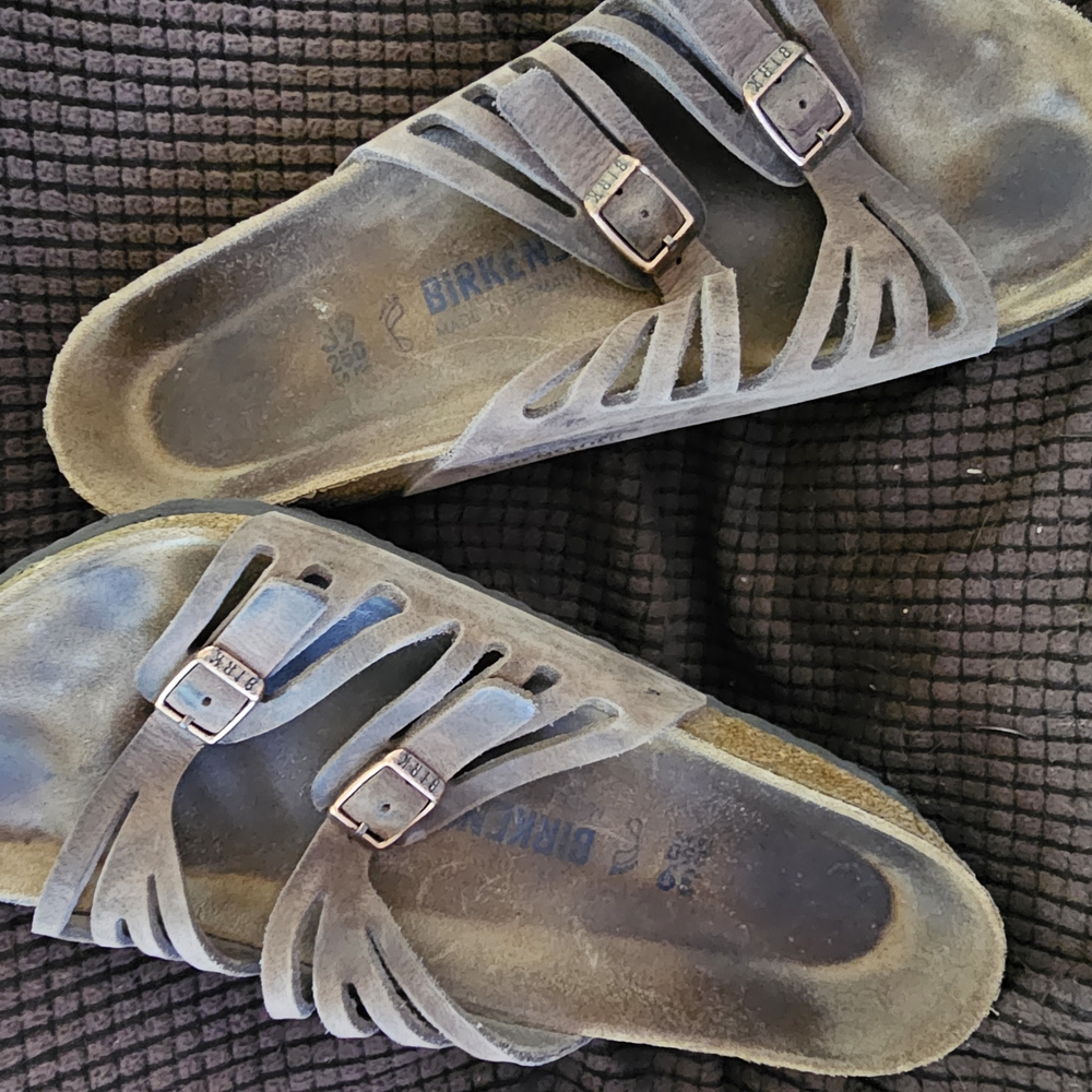 Birkenstock Suede Sandals in Brown